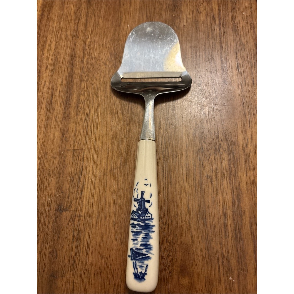 Delft Blue Cheese Slicer Windmill Porcelain Handle